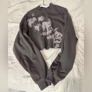 H&M Cropped Sweatshirt Medium